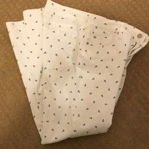 NYDJ White Skinny Ankle Jeans